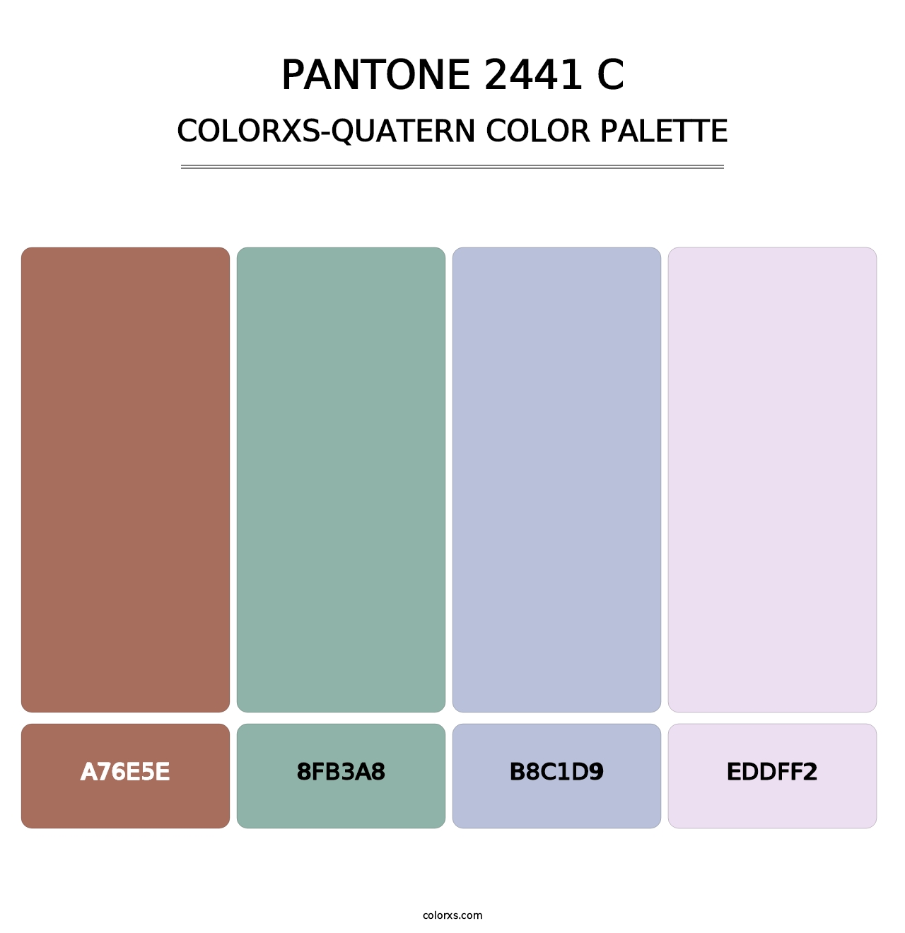 PANTONE 2441 C - Colorxs Quatern Palette