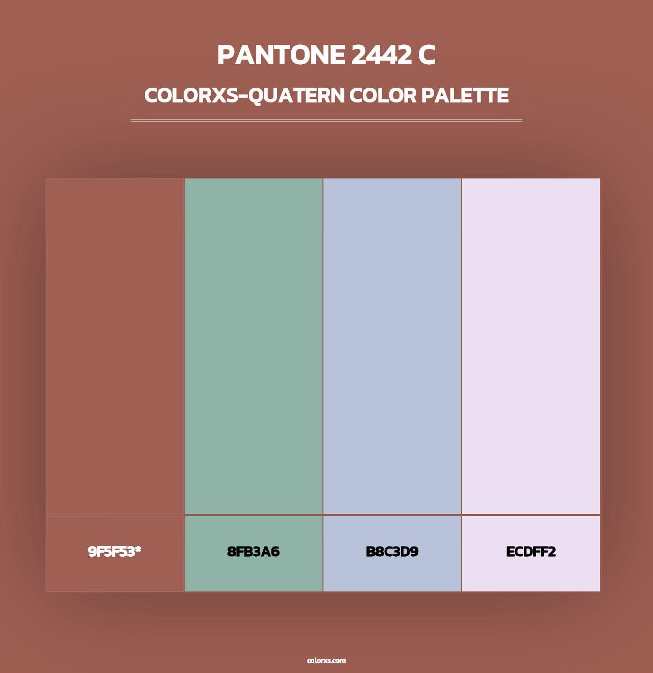 PANTONE 2442 C - Colorxs Quad Palette