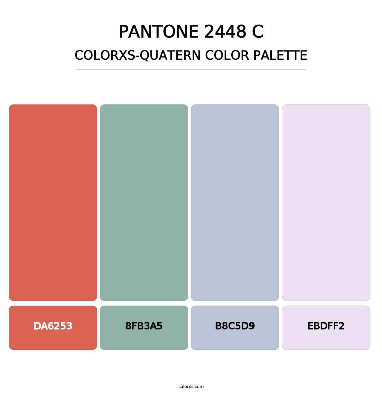 PANTONE 2448 C - Colorxs Quatern Palette