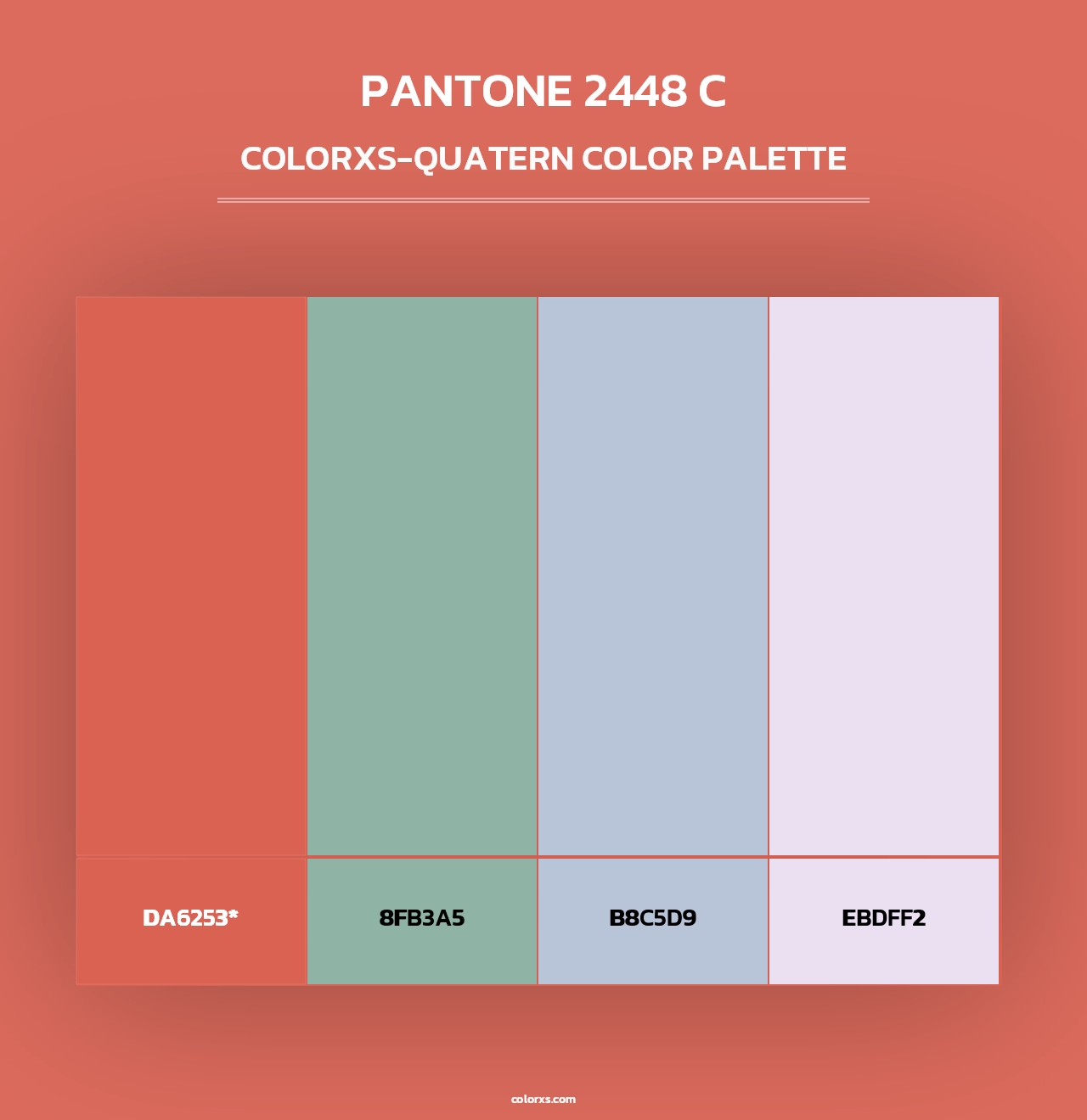 PANTONE 2448 C - Colorxs Quad Palette