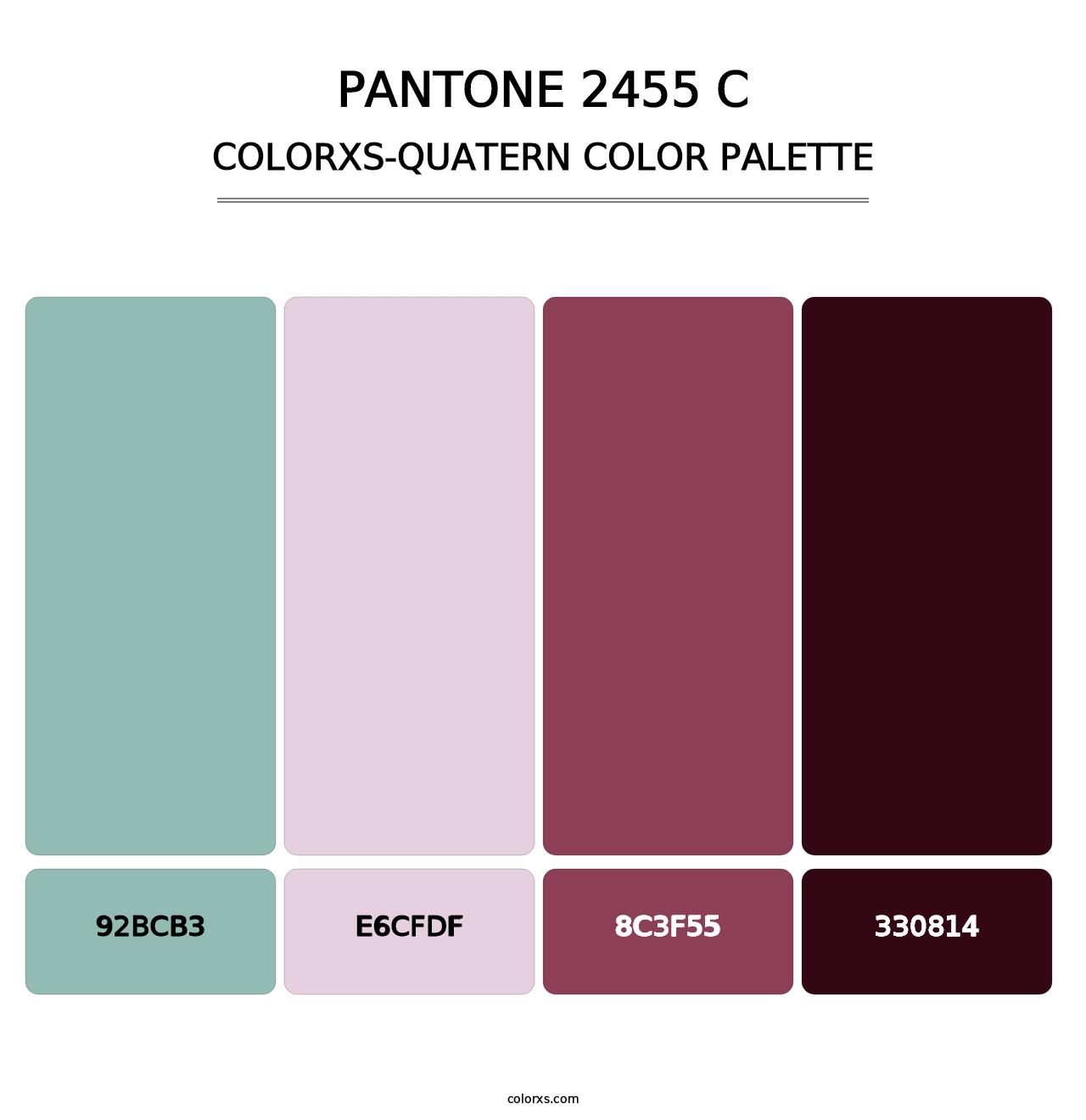 PANTONE 2455 C - Colorxs Quatern Palette