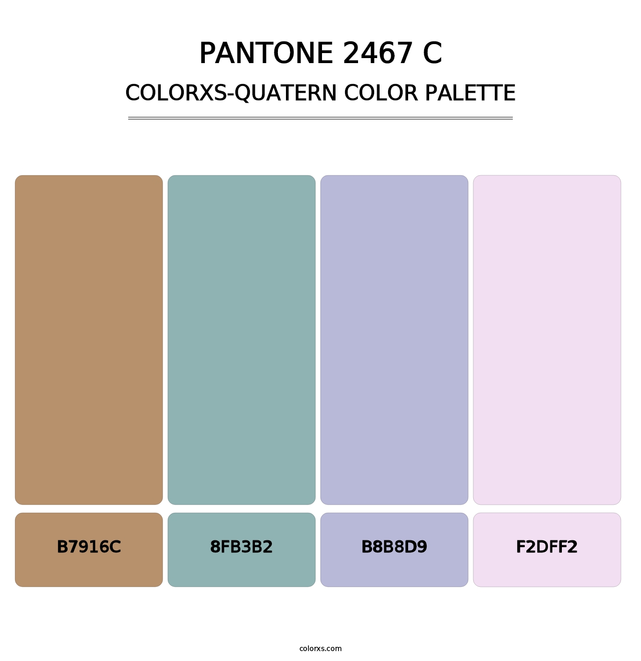 PANTONE 2467 C - Colorxs Quatern Palette