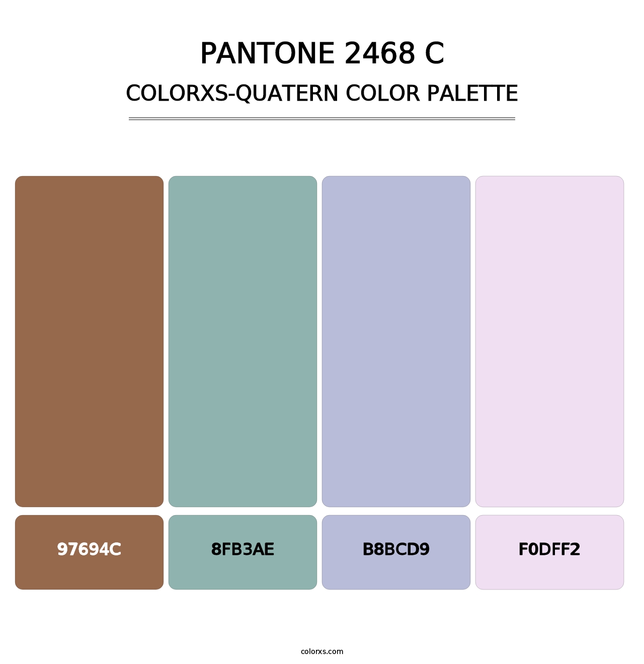 PANTONE 2468 C - Colorxs Quatern Palette