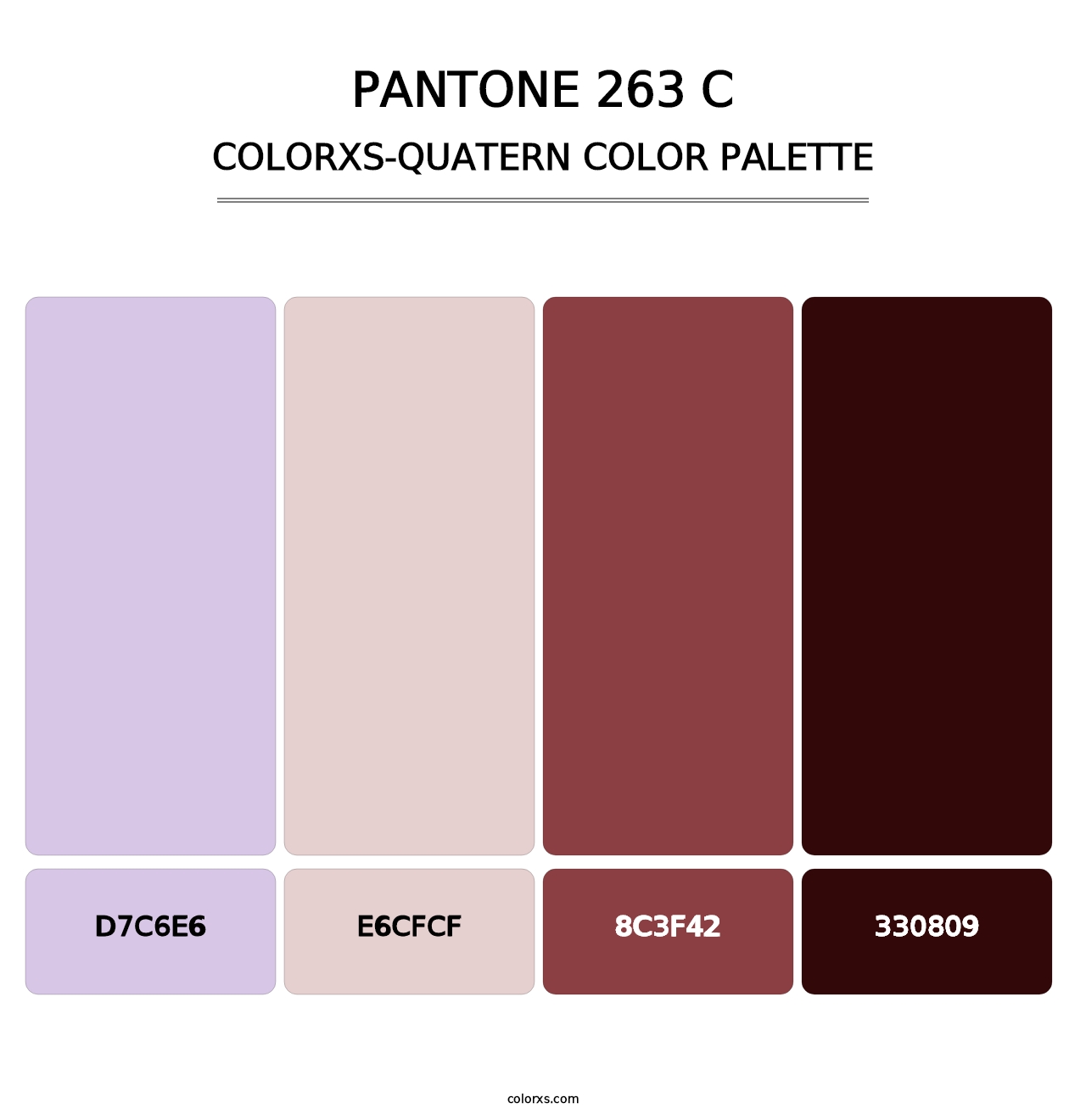 PANTONE 263 C - Colorxs Quatern Palette