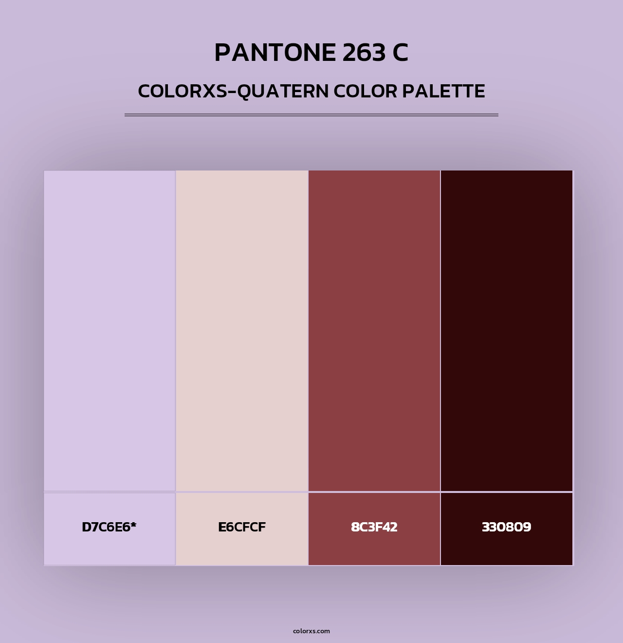 PANTONE 263 C - Colorxs Quad Palette