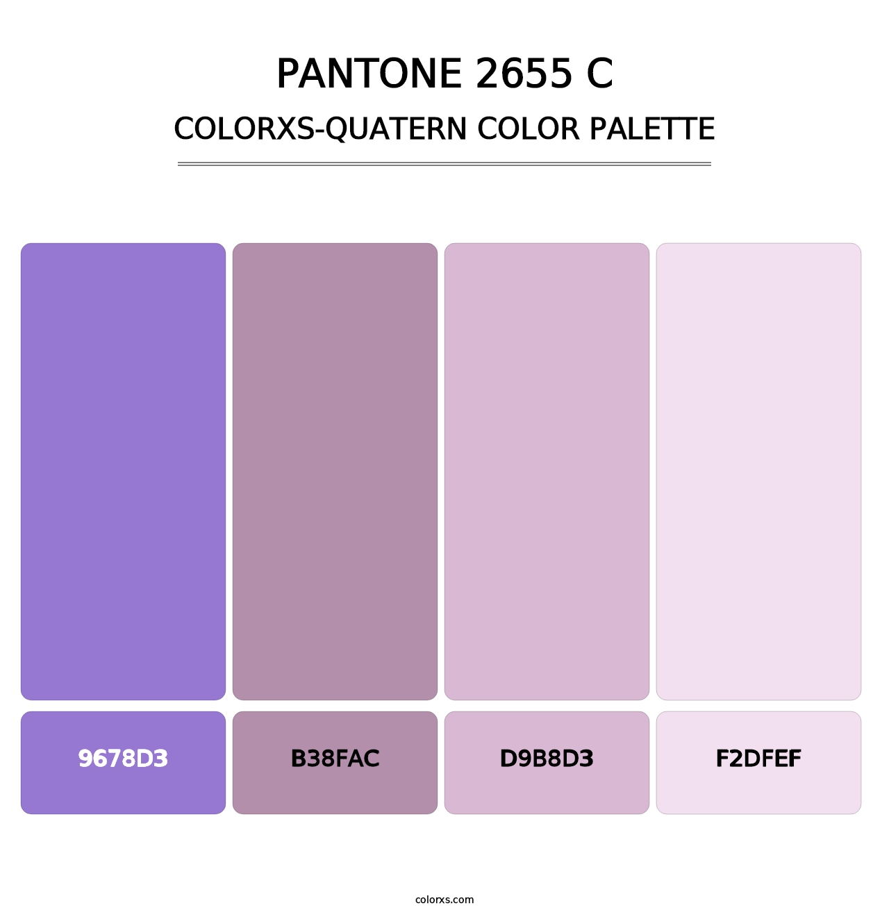 PANTONE 2655 C - Colorxs Quatern Palette