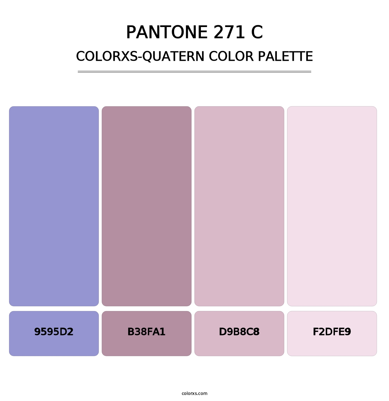 PANTONE 271 C - Colorxs Quatern Palette