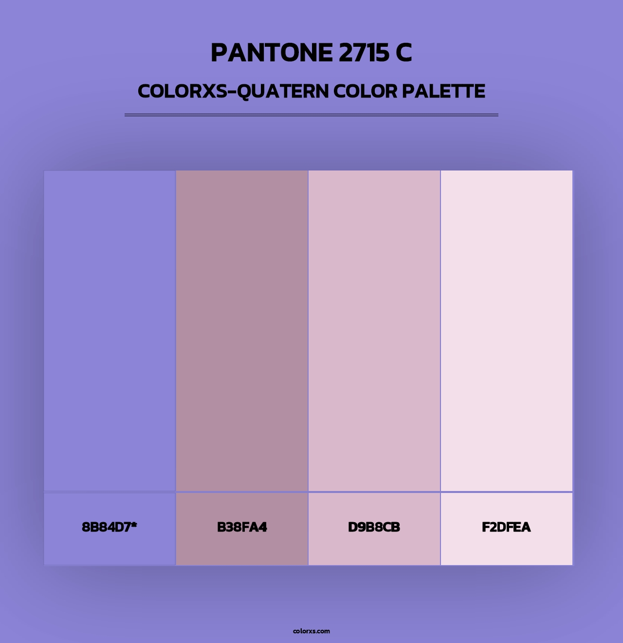 PANTONE 2715 C - Colorxs Quad Palette