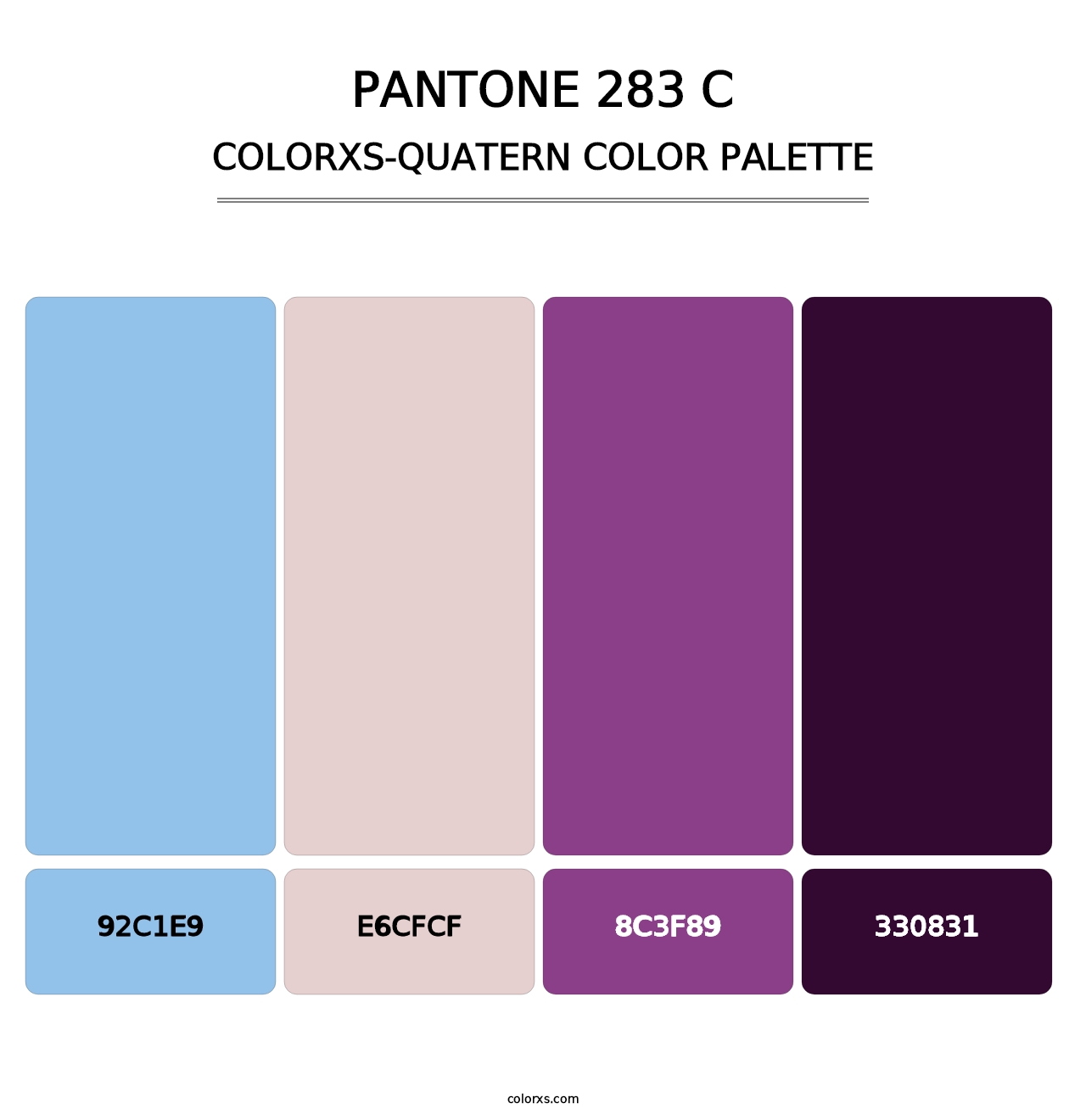 PANTONE 283 C - Colorxs Quatern Palette