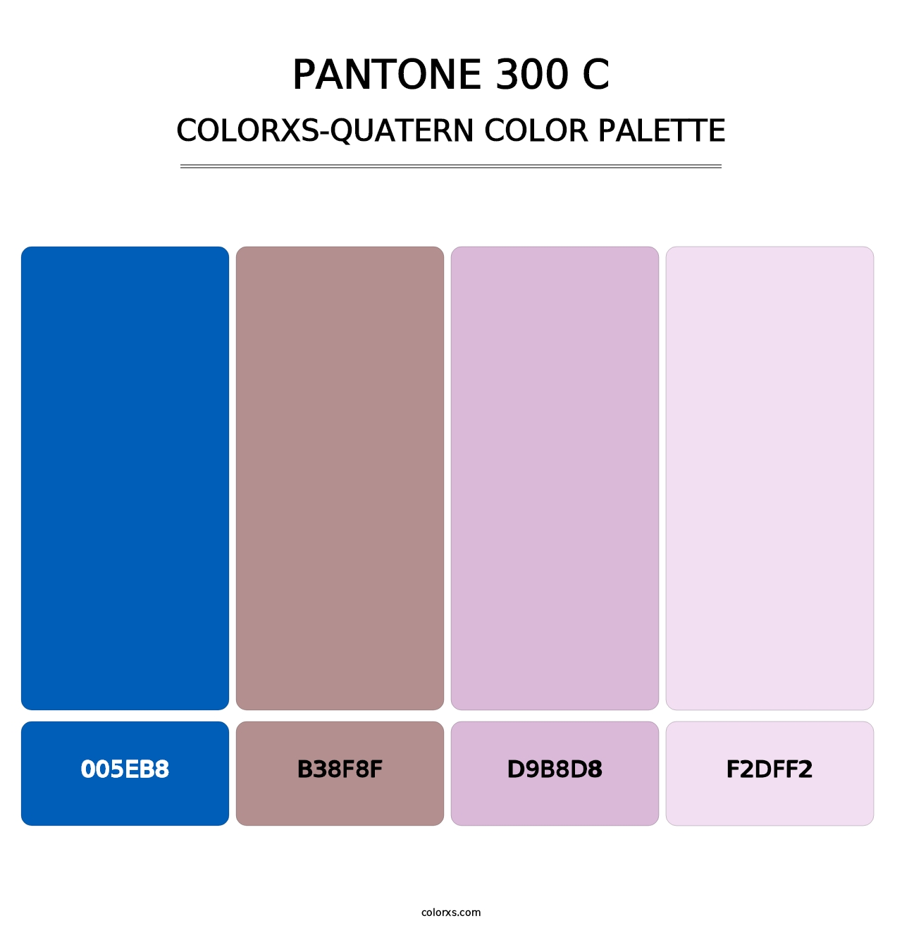 PANTONE 300 C - Colorxs Quatern Palette