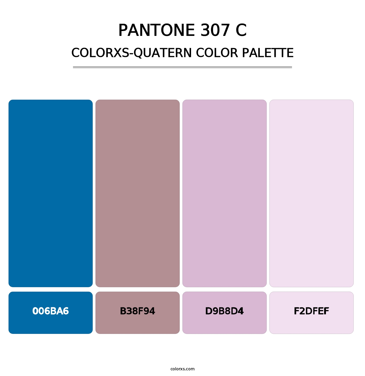 PANTONE 307 C - Colorxs Quatern Palette