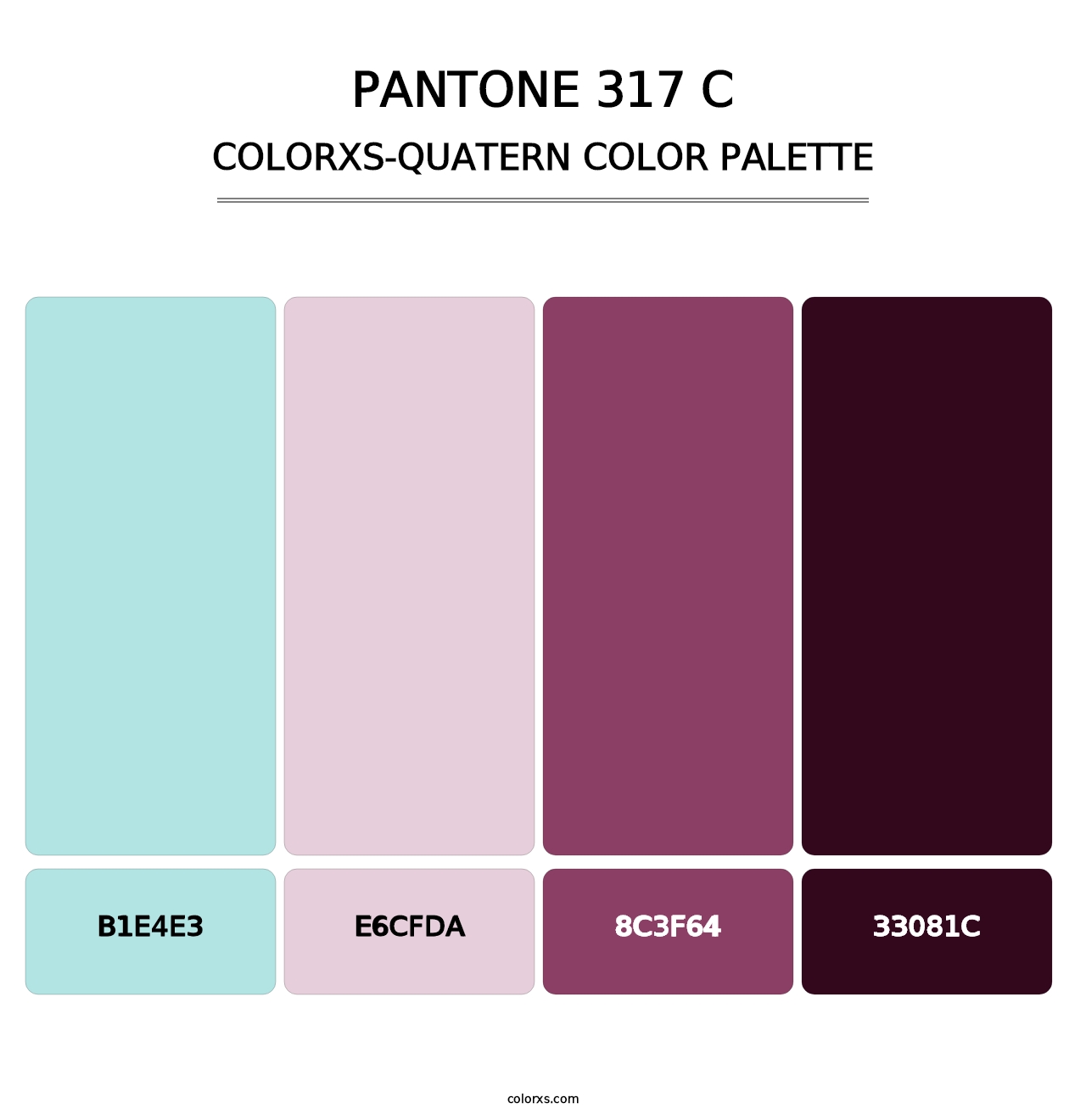 PANTONE 317 C - Colorxs Quatern Palette