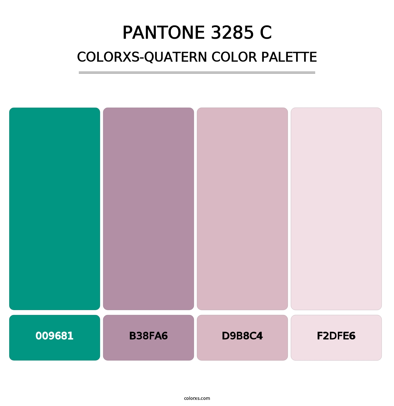 PANTONE 3285 C - Colorxs Quatern Palette