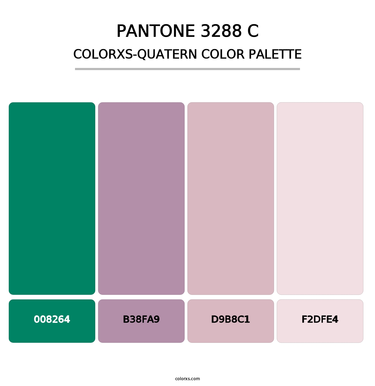 PANTONE 3288 C - Colorxs Quatern Palette