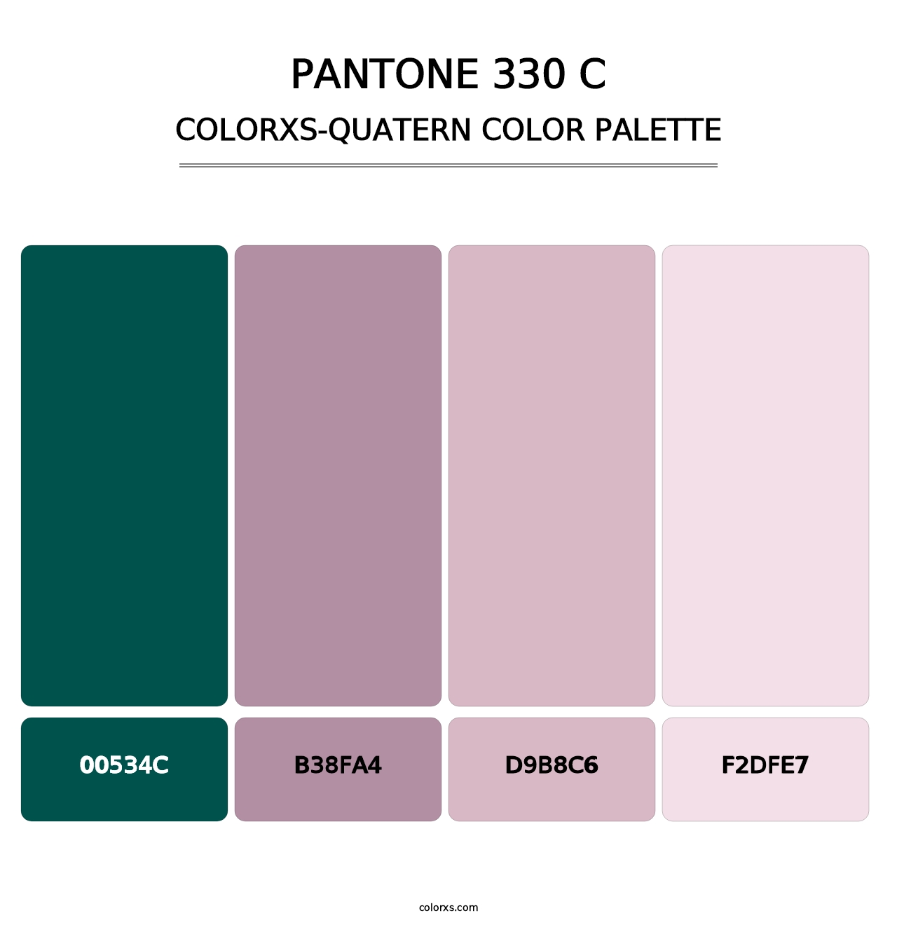 PANTONE 330 C - Colorxs Quatern Palette