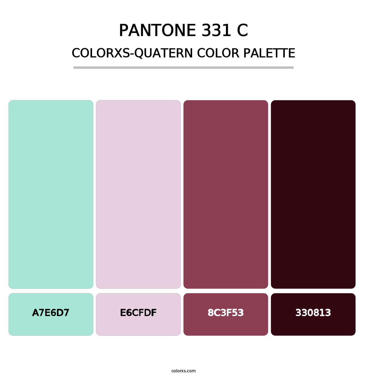PANTONE 331 C - Colorxs Quatern Palette