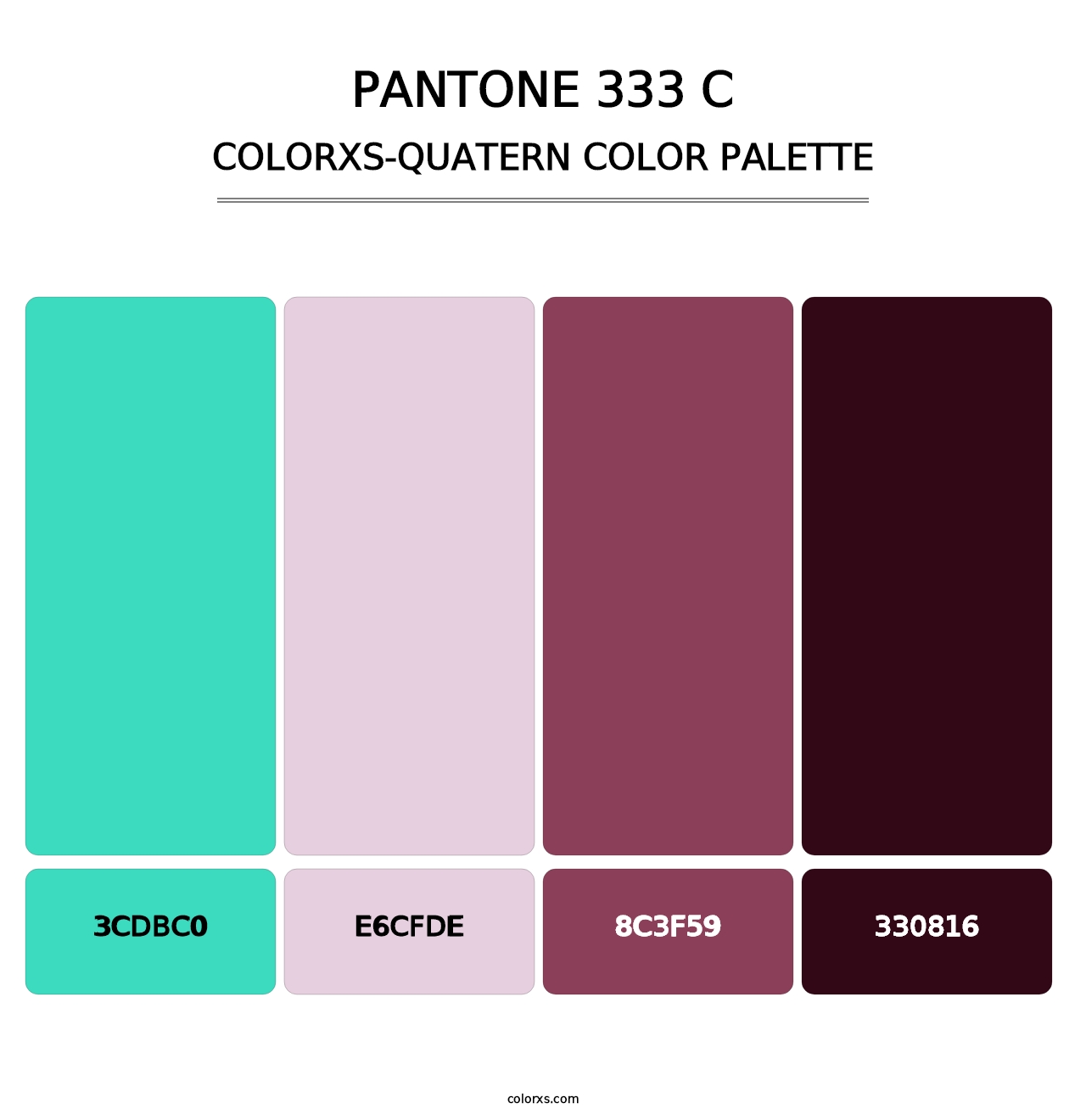 PANTONE 333 C - Colorxs Quatern Palette