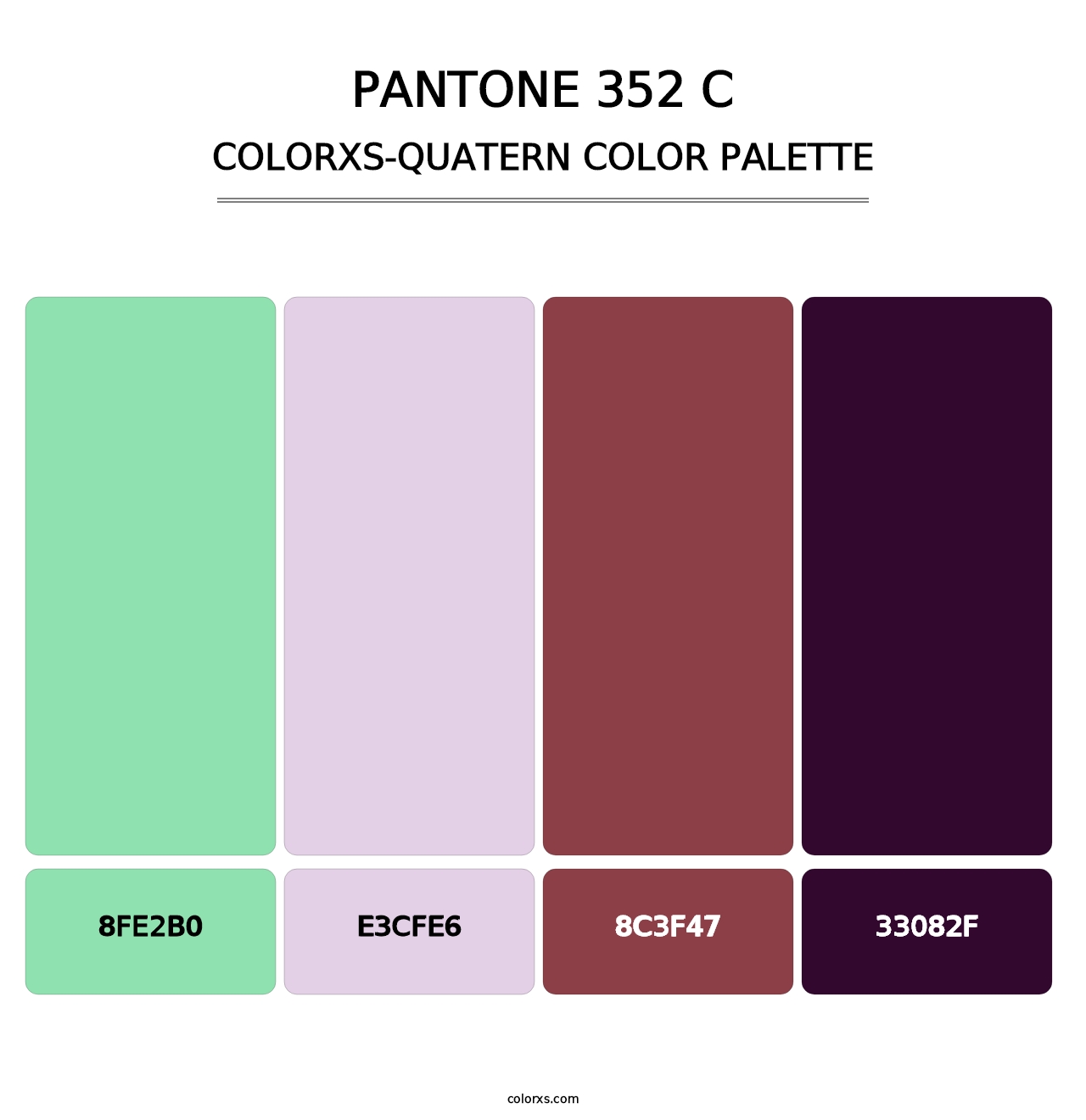 PANTONE 352 C - Colorxs Quatern Palette