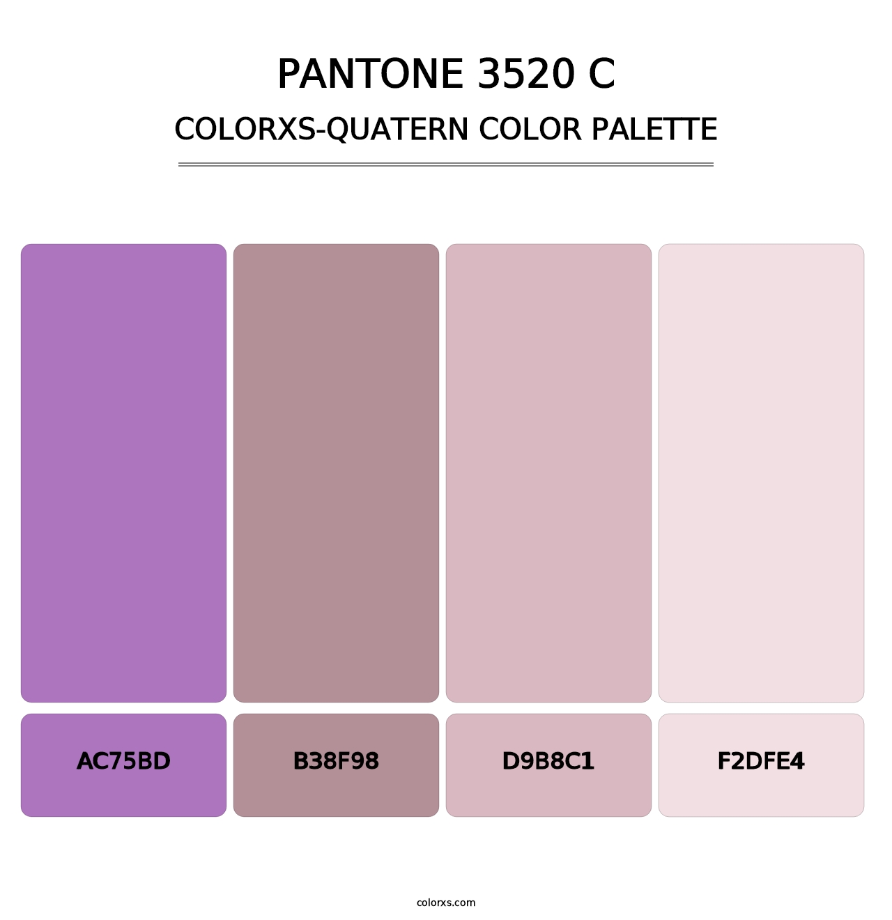 PANTONE 3520 C - Colorxs Quatern Palette