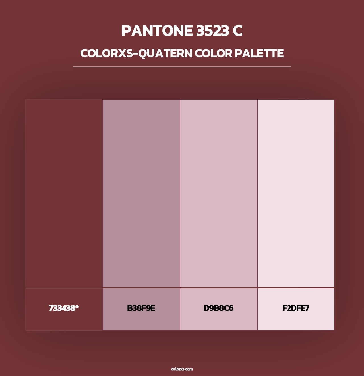 PANTONE 3523 C - Colorxs Quad Palette