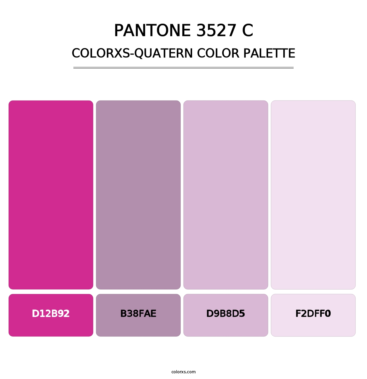 PANTONE 3527 C - Colorxs Quatern Palette