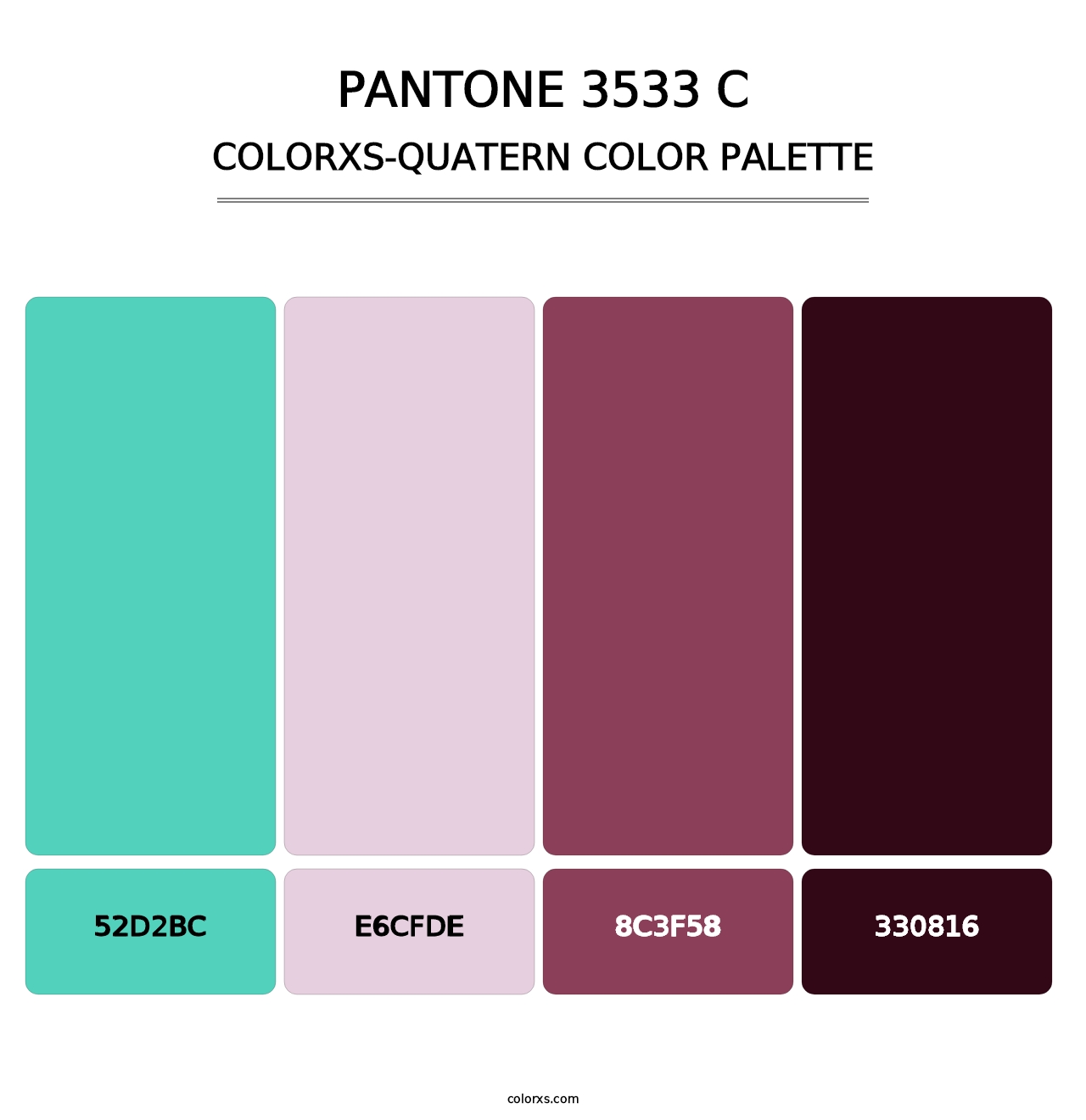 PANTONE 3533 C - Colorxs Quatern Palette