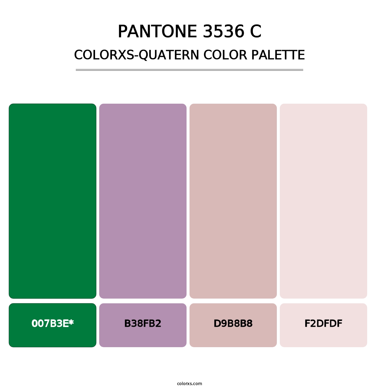 PANTONE 3536 C - Colorxs Quatern Palette