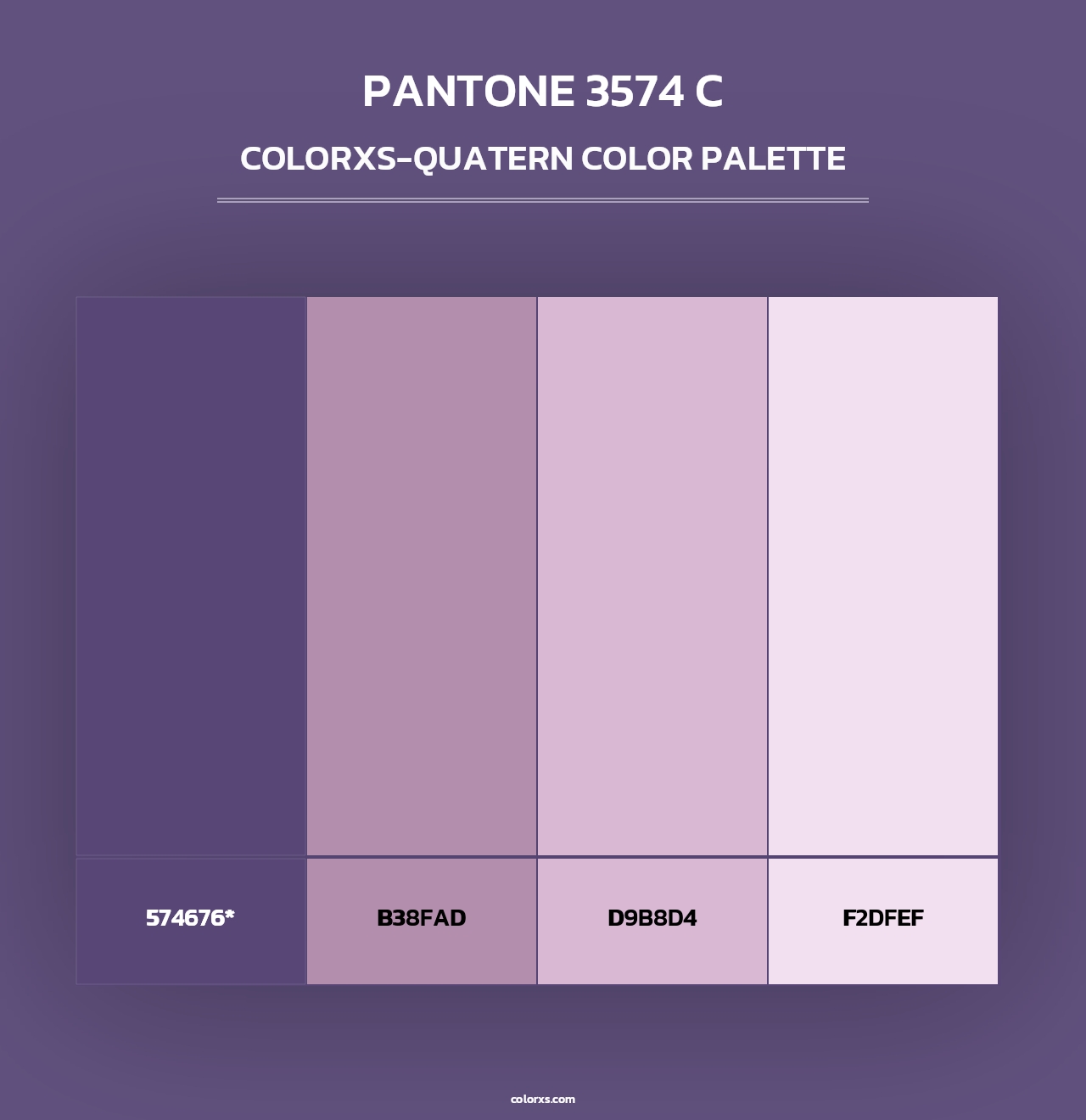 PANTONE 3574 C - Colorxs Quad Palette