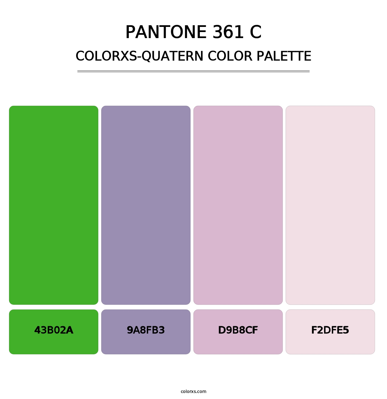 PANTONE 361 C - Colorxs Quatern Palette