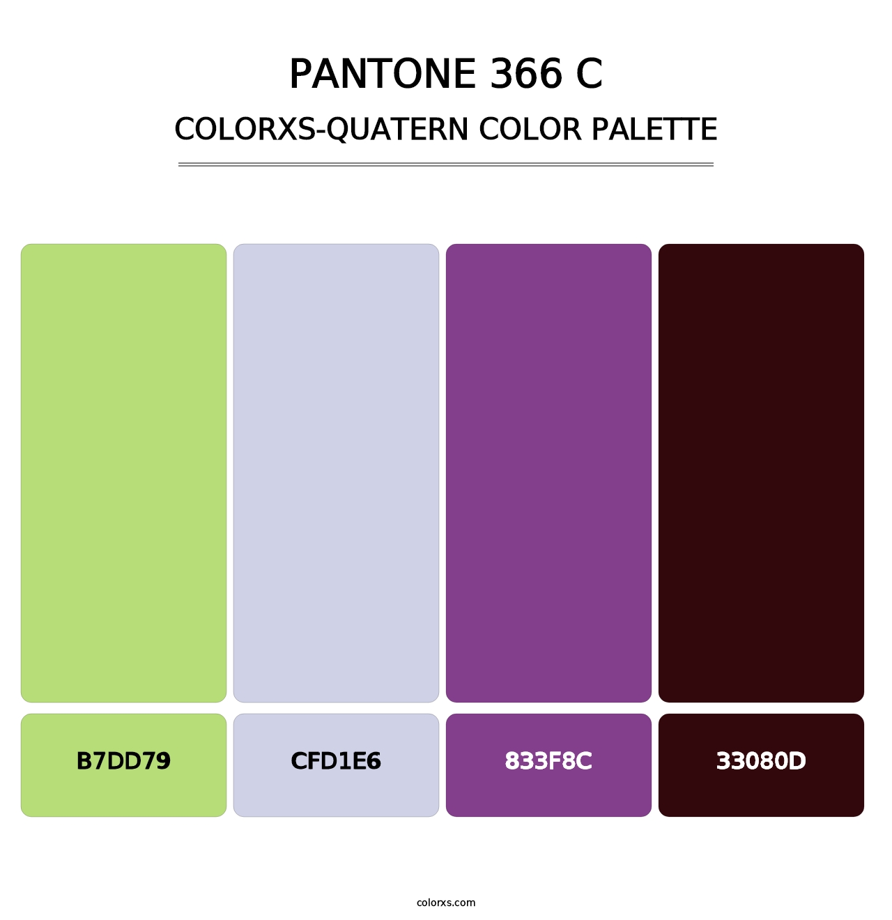 PANTONE 366 C - Colorxs Quatern Palette