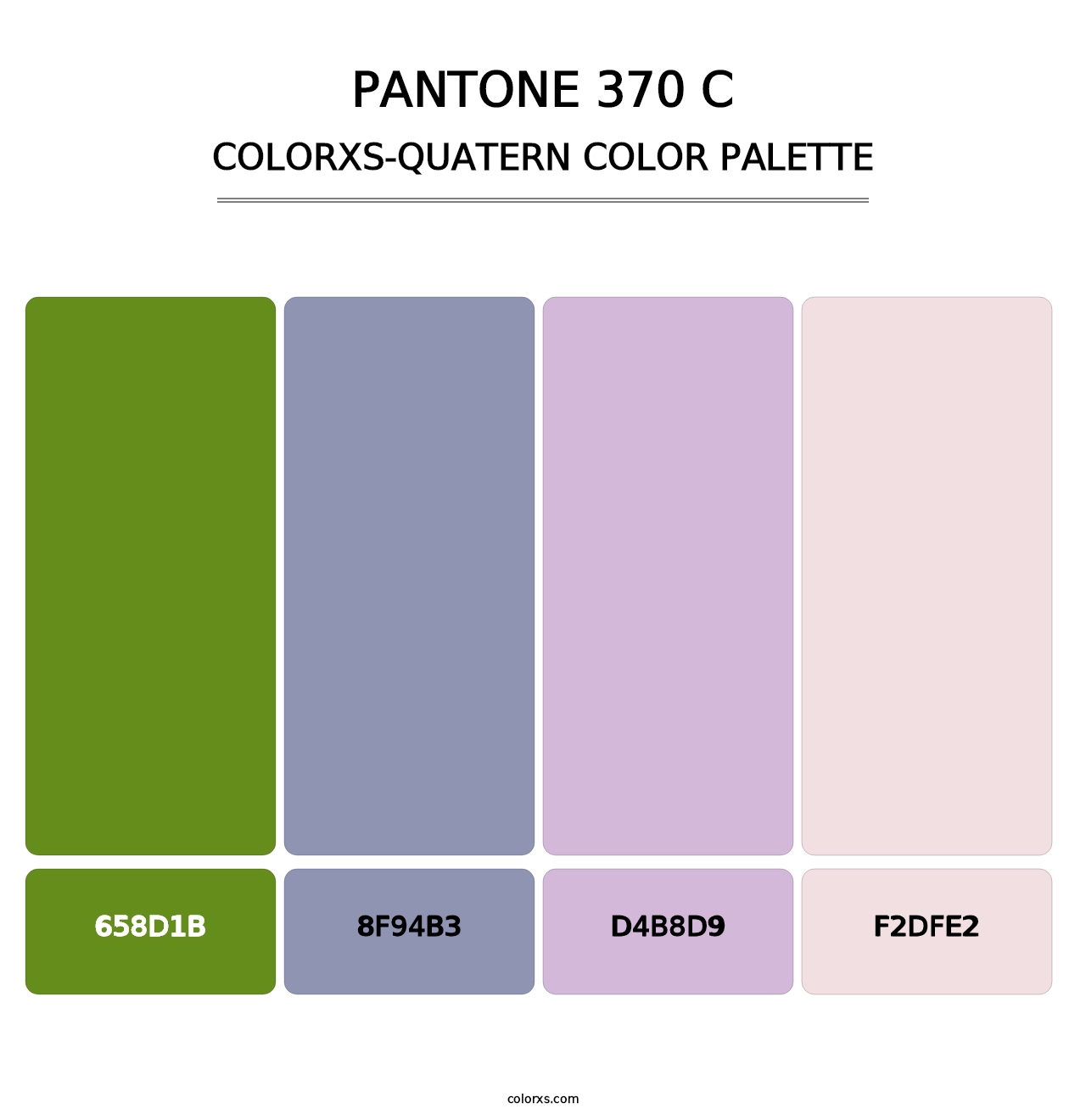 PANTONE 370 C - Colorxs Quatern Palette