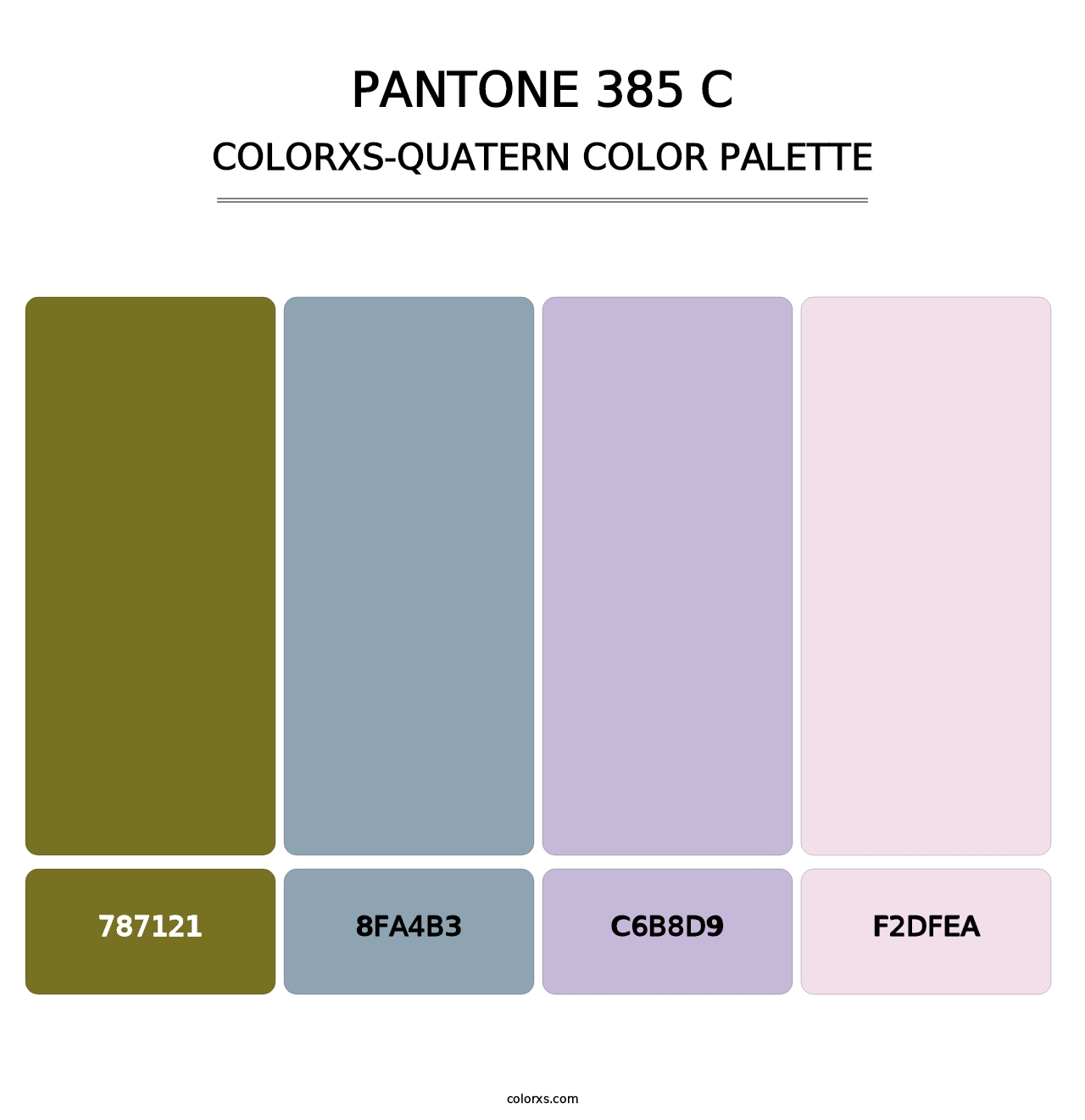 PANTONE 385 C - Colorxs Quatern Palette