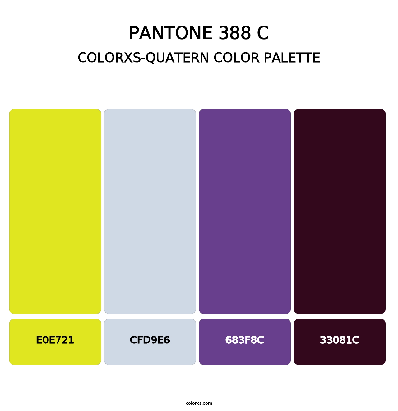 PANTONE 388 C - Colorxs Quatern Palette