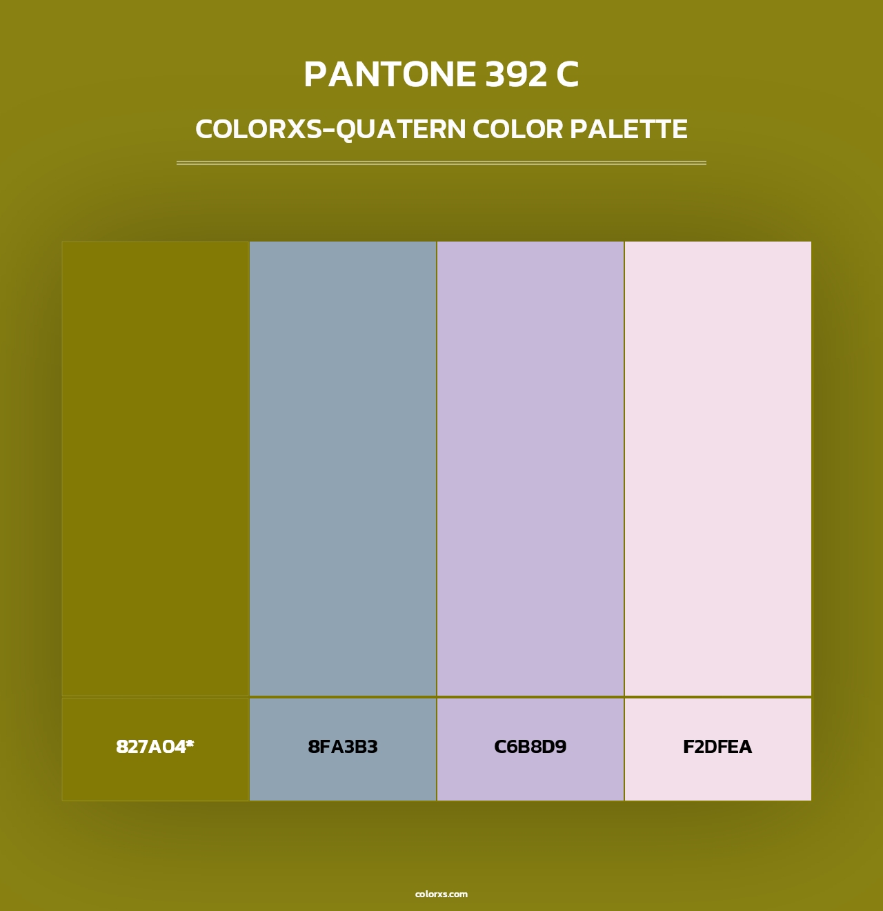PANTONE 392 C - Colorxs Quad Palette
