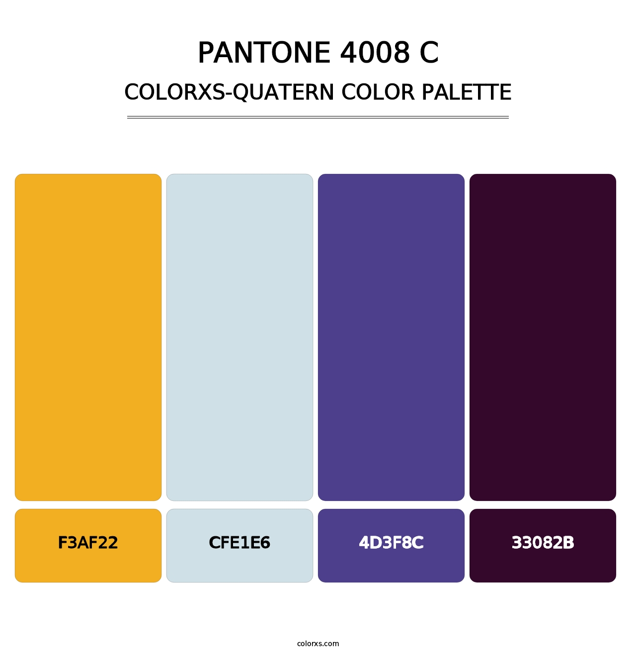 PANTONE 4008 C - Colorxs Quatern Palette