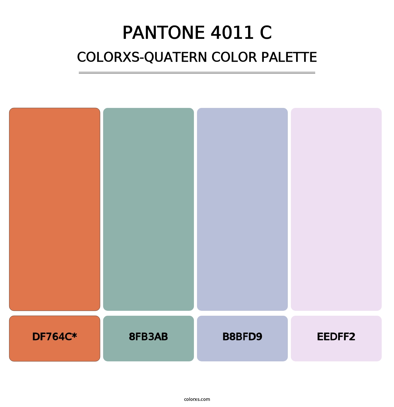 PANTONE 4011 C - Colorxs Quatern Palette
