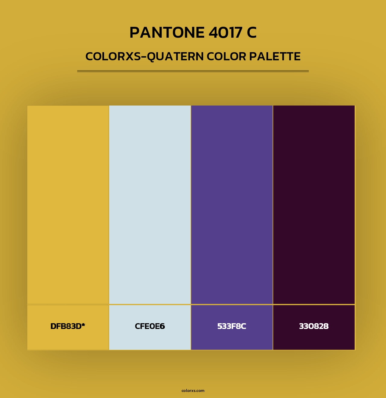 PANTONE 4017 C - Colorxs Quad Palette