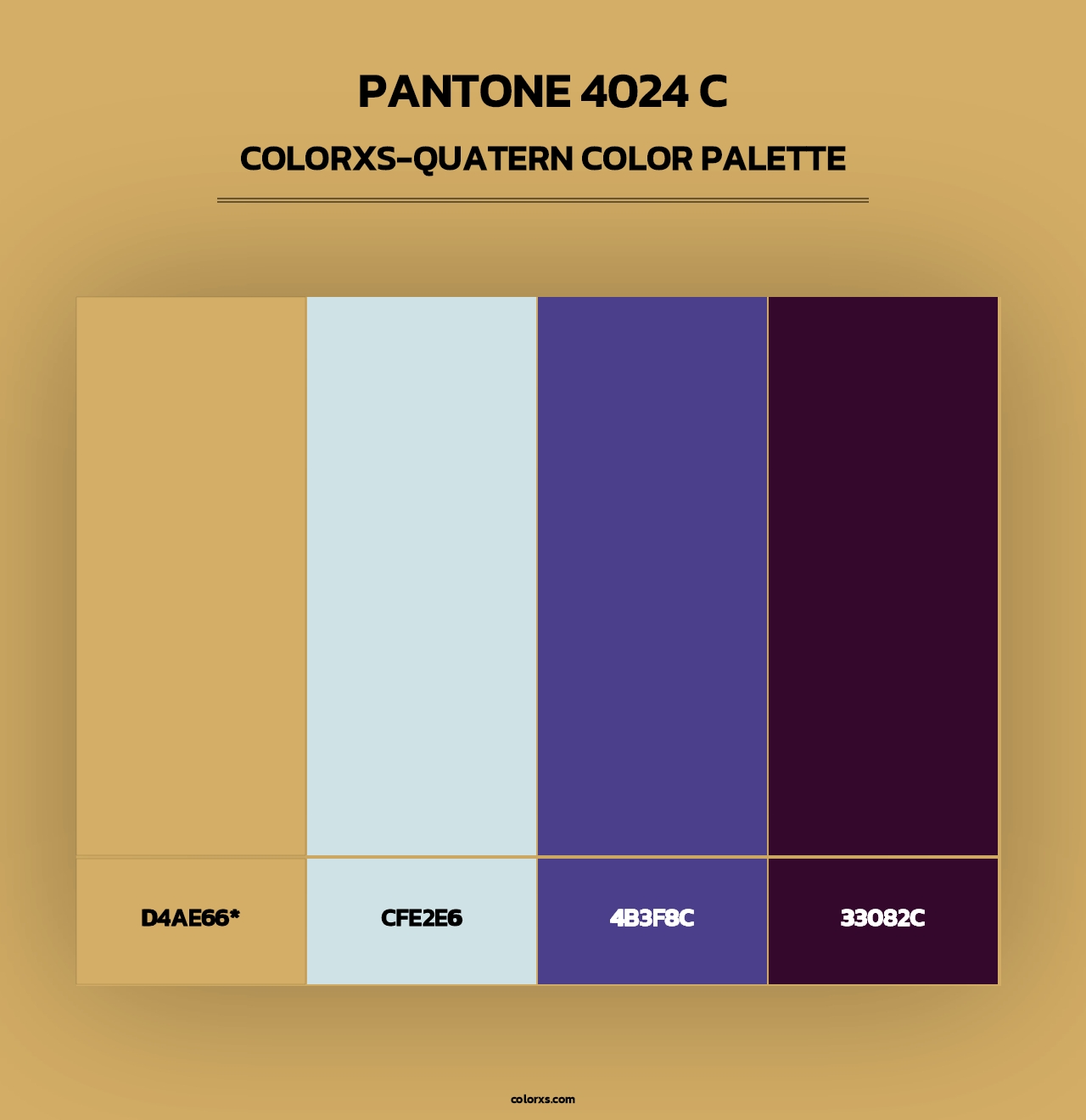 PANTONE 4024 C - Colorxs Quad Palette