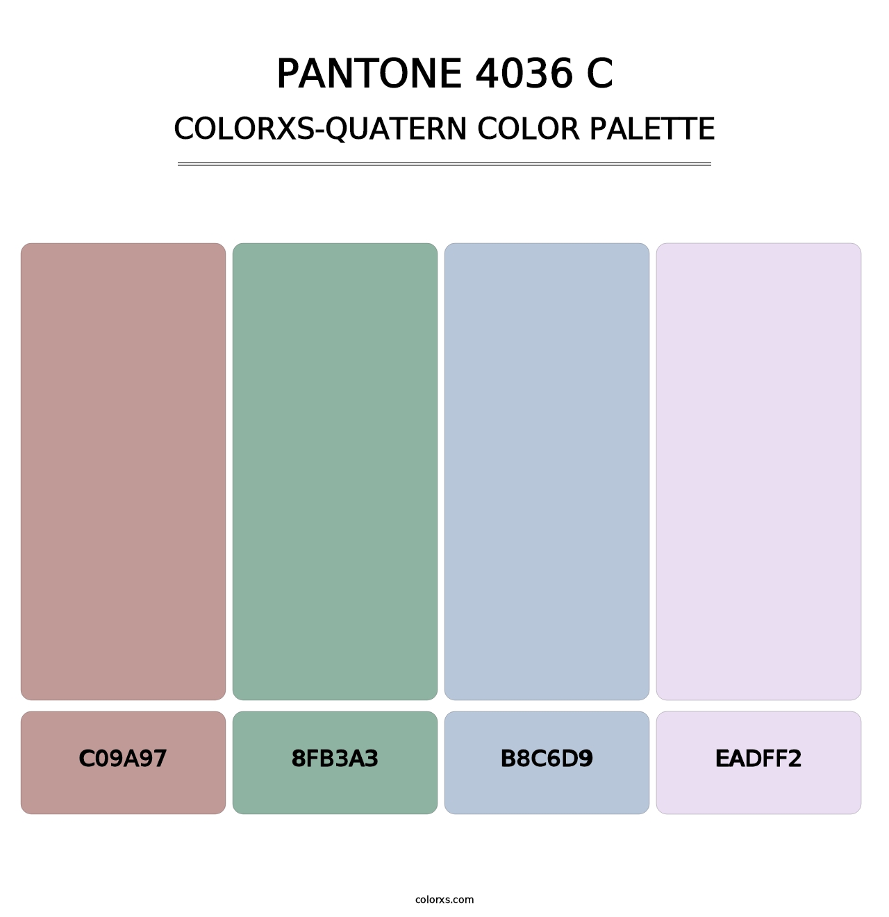 PANTONE 4036 C - Colorxs Quatern Palette