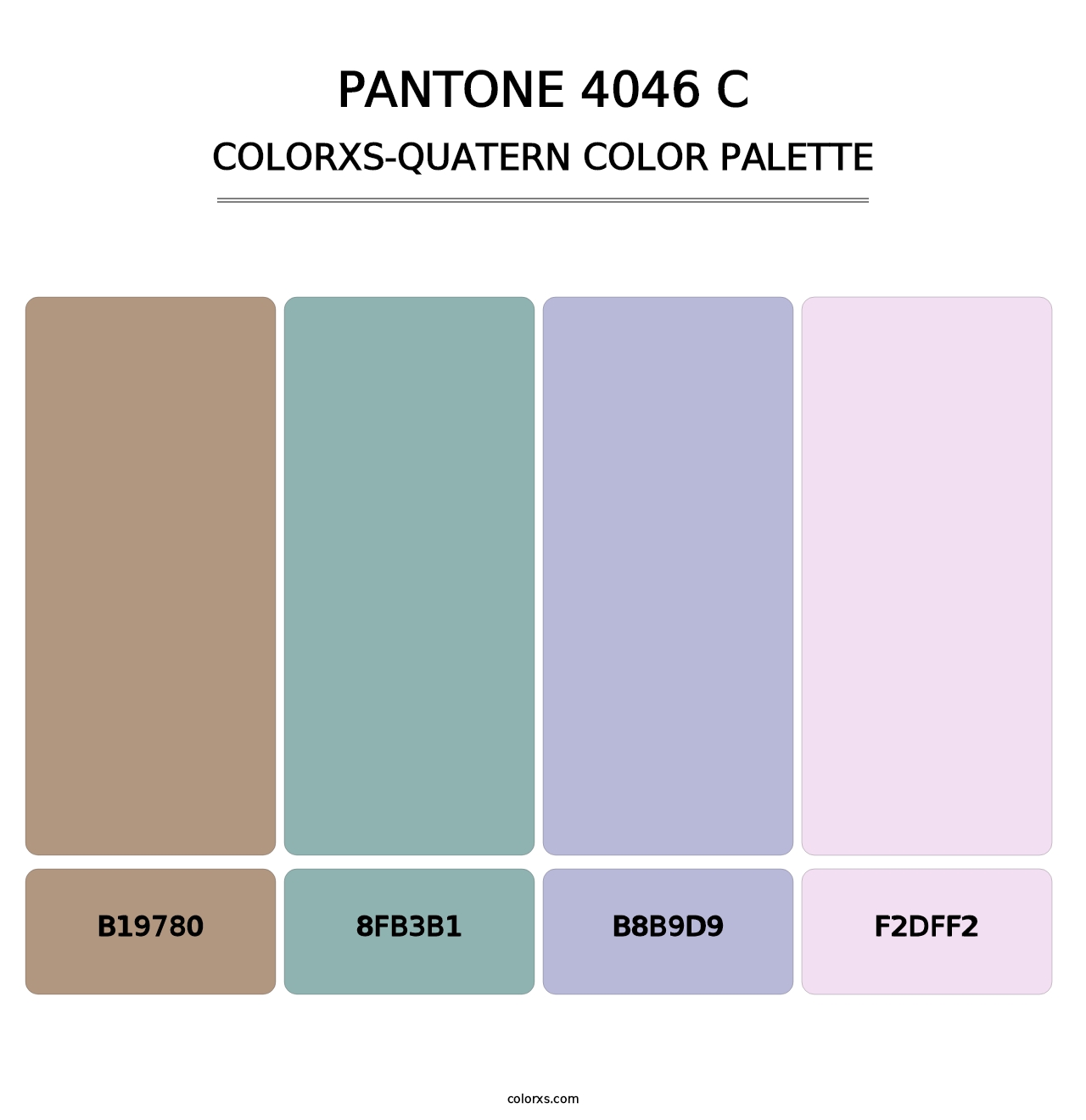 PANTONE 4046 C - Colorxs Quatern Palette