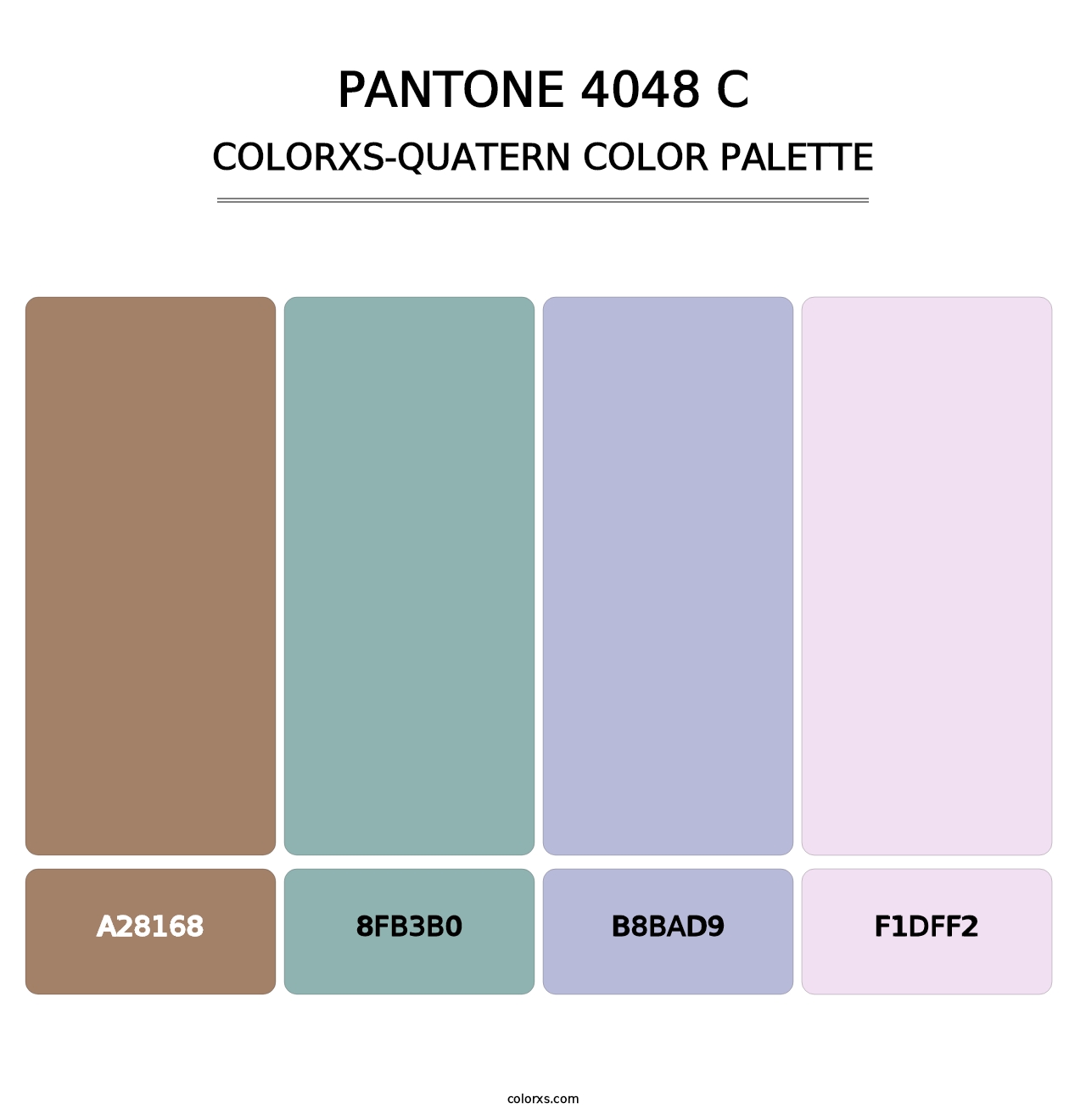 PANTONE 4048 C - Colorxs Quatern Palette