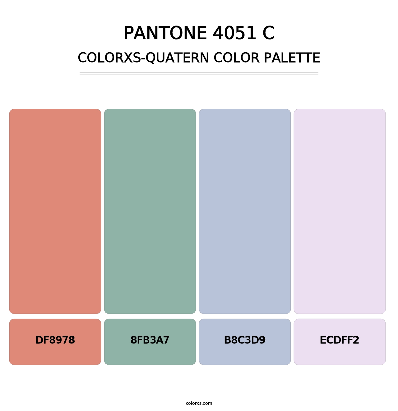 PANTONE 4051 C - Colorxs Quatern Palette