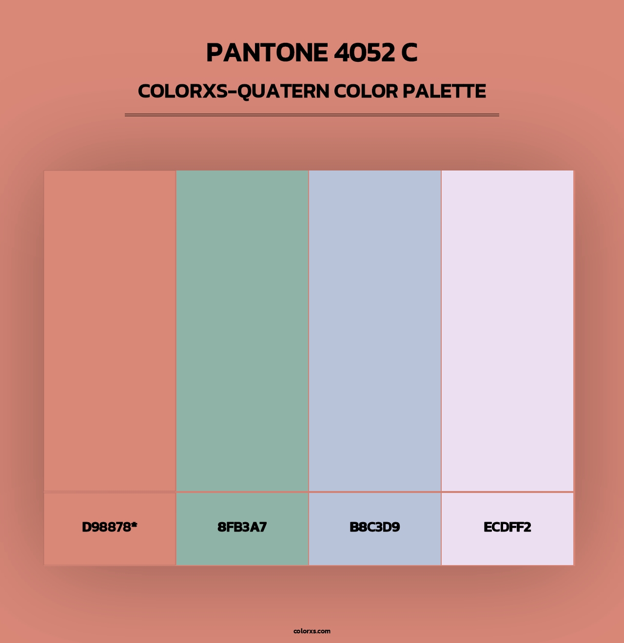 PANTONE 4052 C - Colorxs Quad Palette