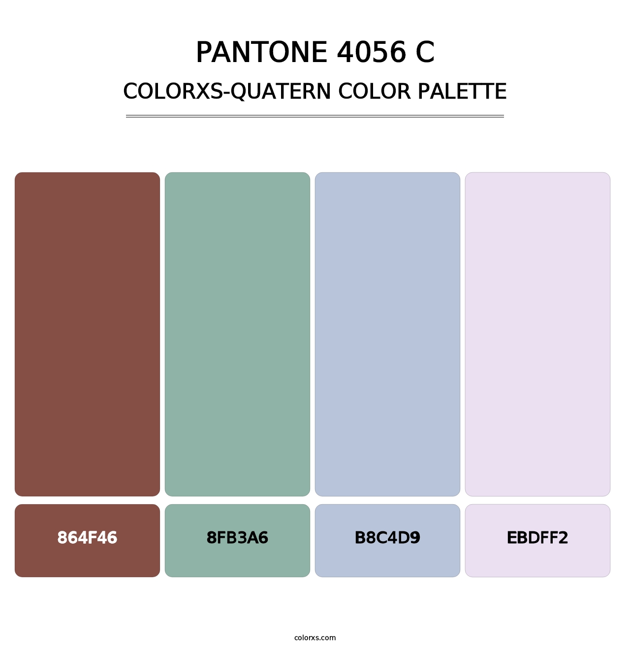 PANTONE 4056 C - Colorxs Quatern Palette