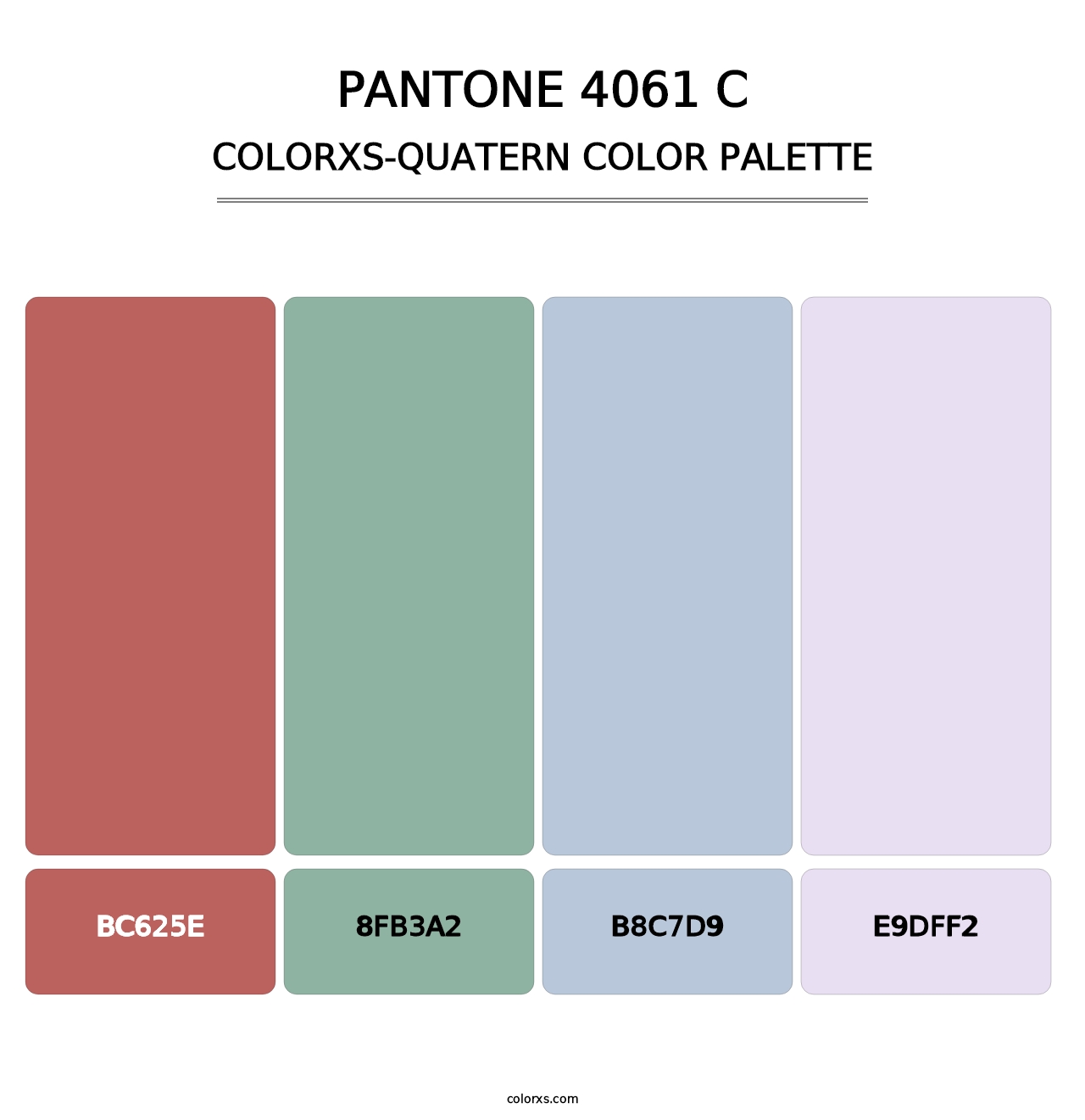 PANTONE 4061 C - Colorxs Quatern Palette
