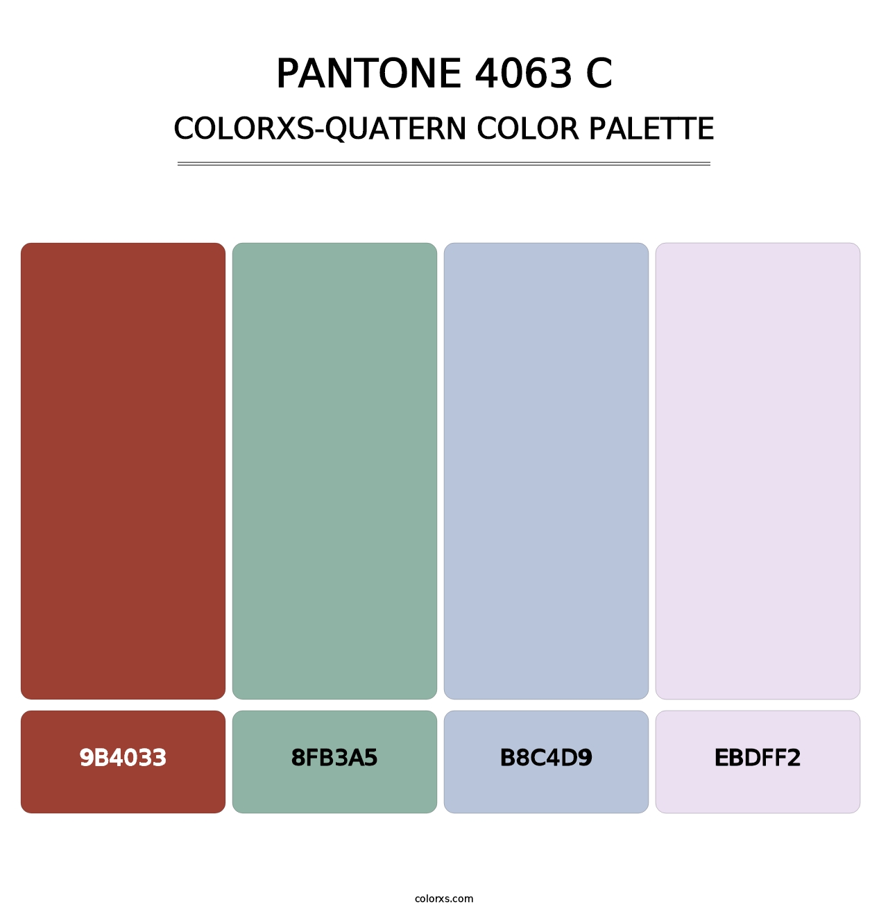 PANTONE 4063 C - Colorxs Quatern Palette