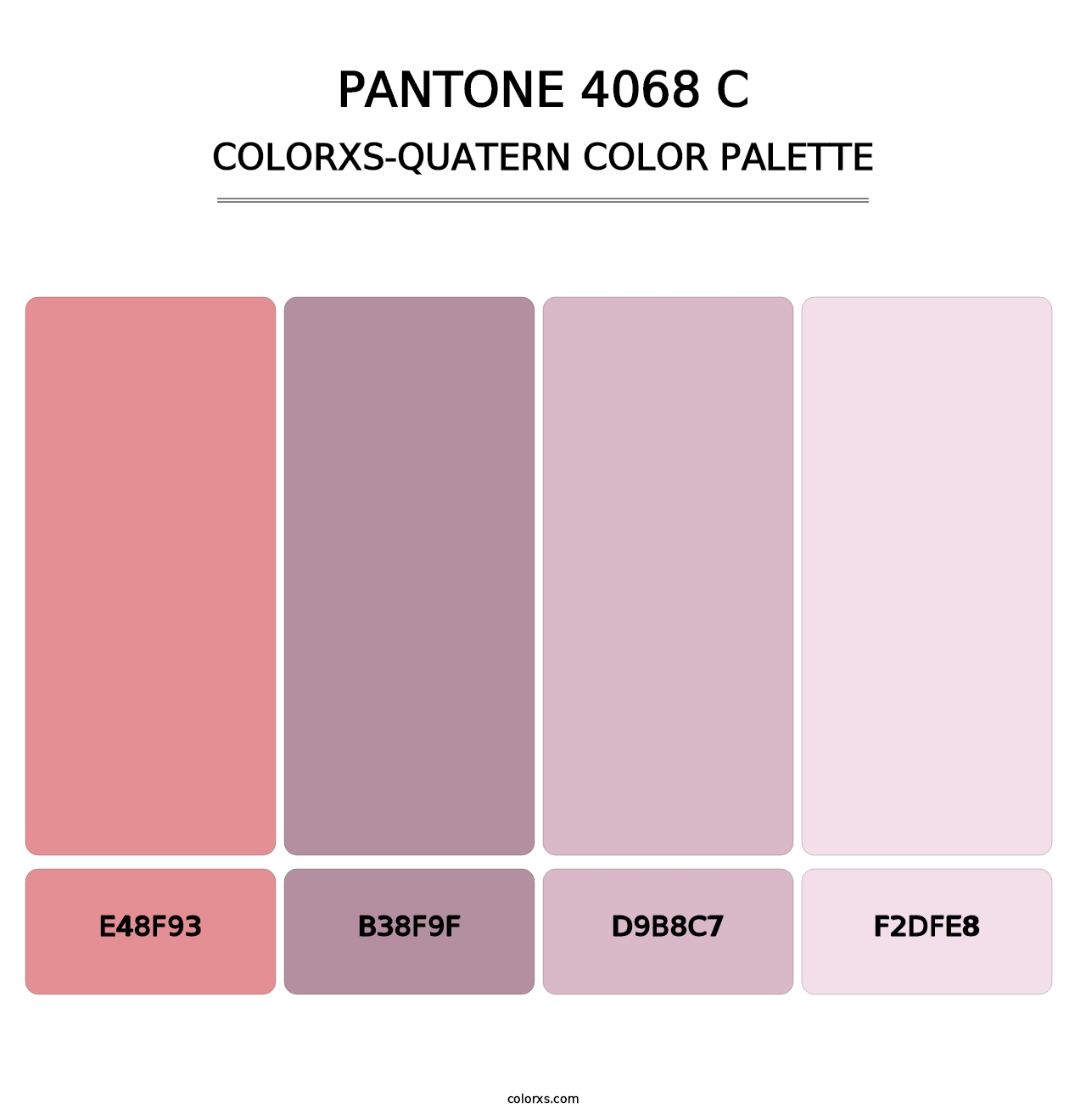PANTONE 4068 C - Colorxs Quatern Palette