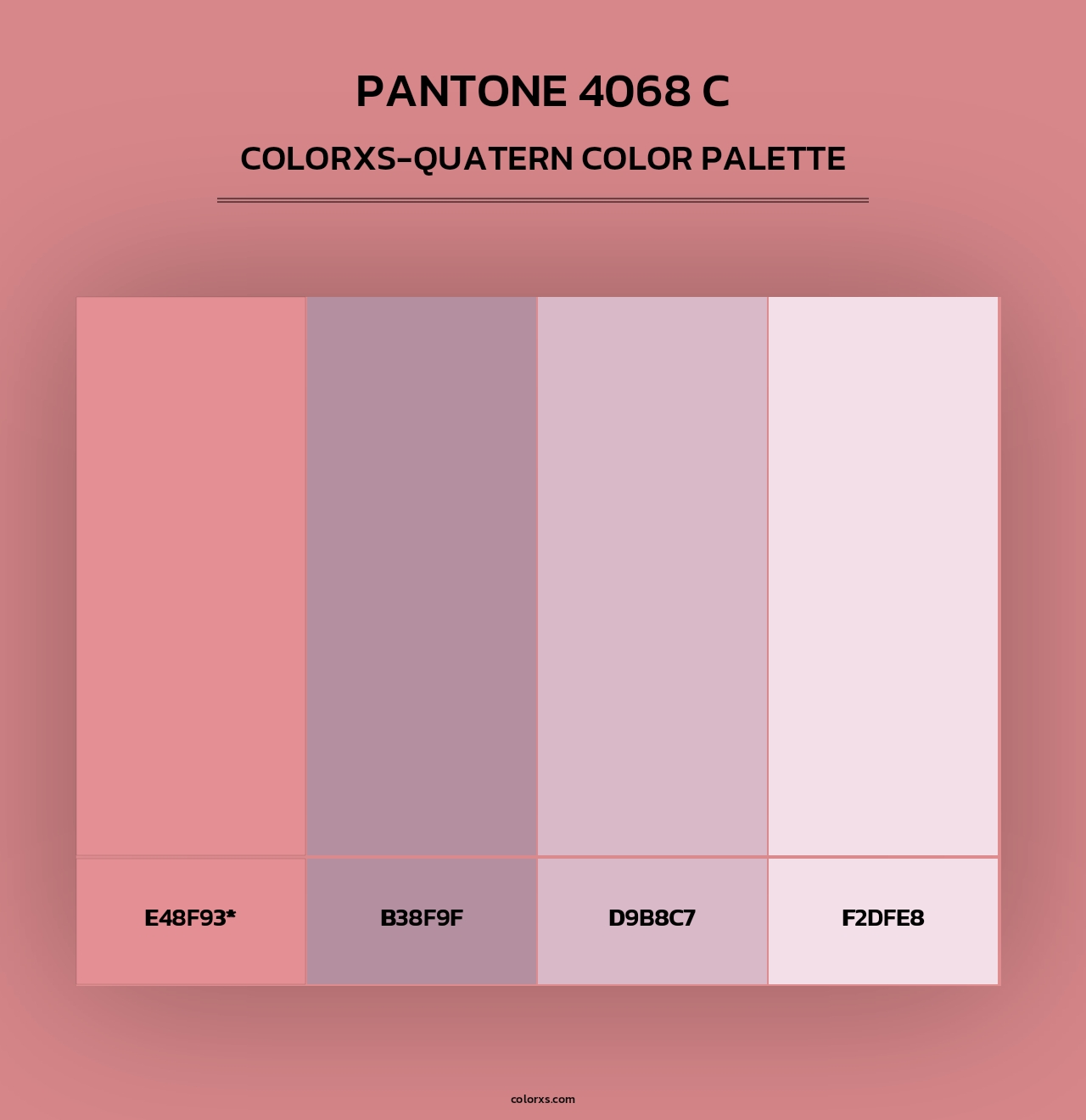 PANTONE 4068 C - Colorxs Quad Palette