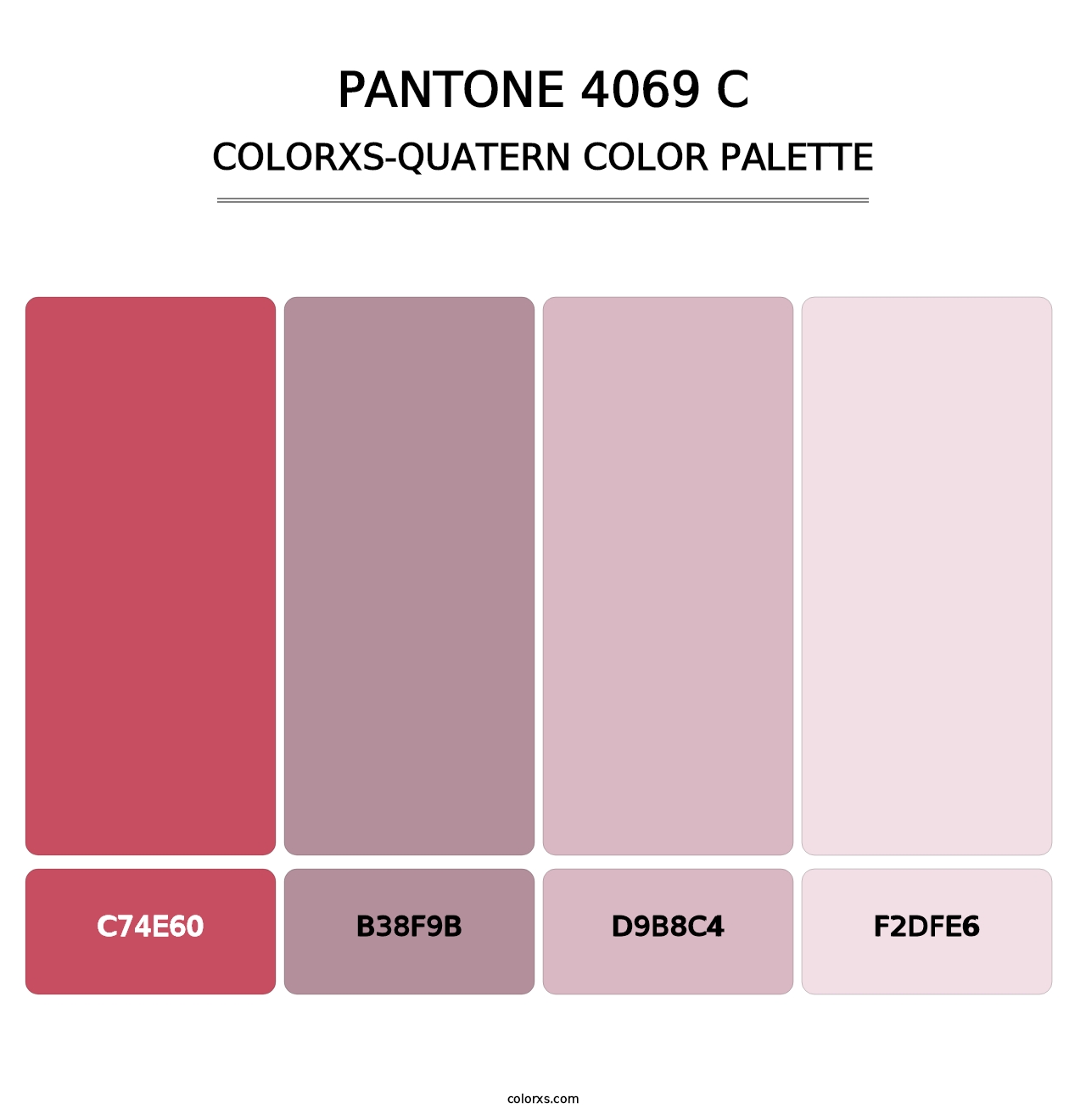 PANTONE 4069 C - Colorxs Quatern Palette