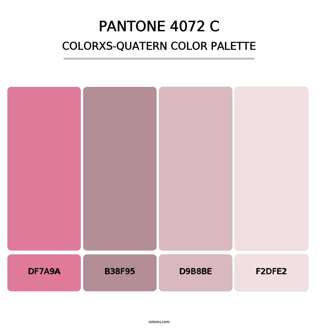 PANTONE 4072 C - Colorxs Quatern Palette
